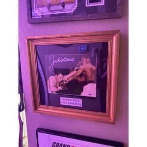 Jake Lamotta Raging Bull Signed Display